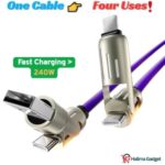 240W 4-in-1 Fast Charging Cable – One Cable for All Devices - Image 3