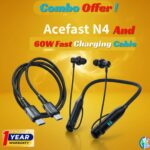Acefast N4 Neckband & 60W Fast Charging Combo Pack