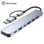 Aluminum Alloy 9-in-1 USB-C Multiport HubUSB 3.02.0, OTG Dock