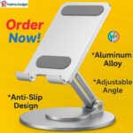 Premium Aluminum Alloy Mobile Phone Holder(Gray) - Image 3